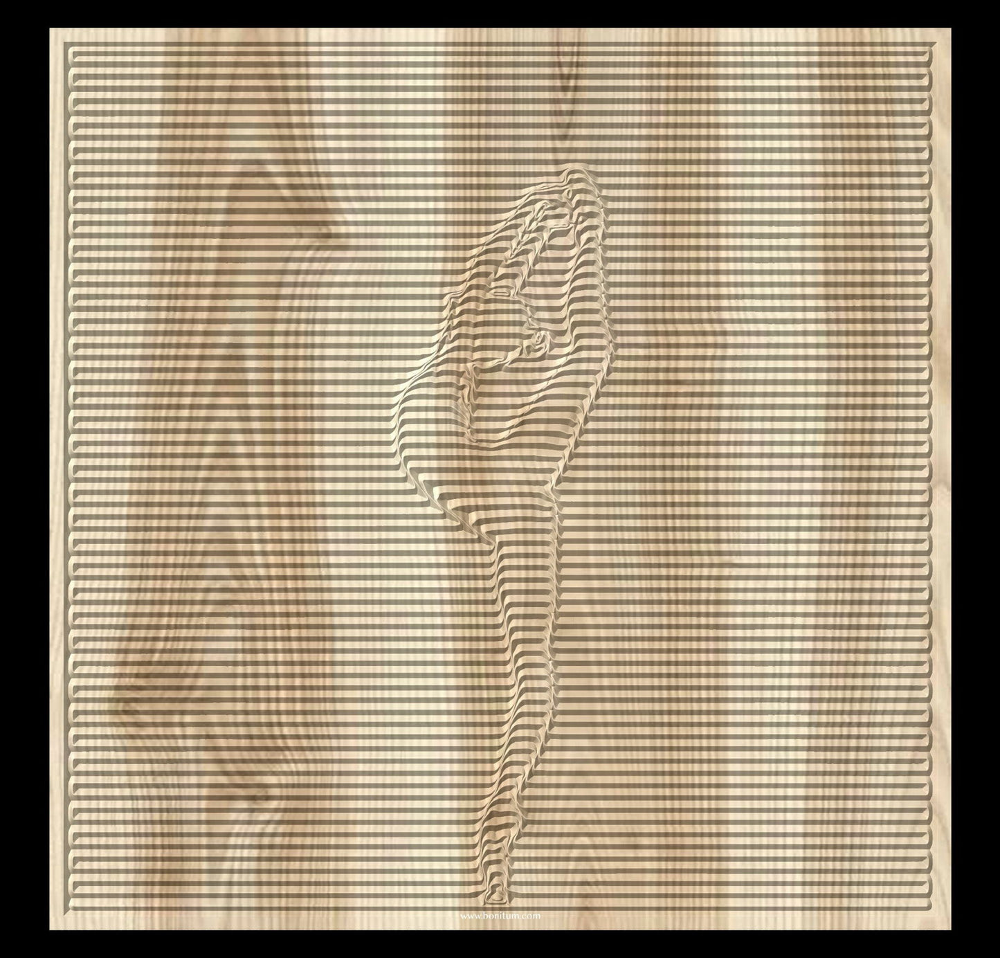 Ballet dancer V3 file for V- bit carving - Bonitum CNC Model Studio