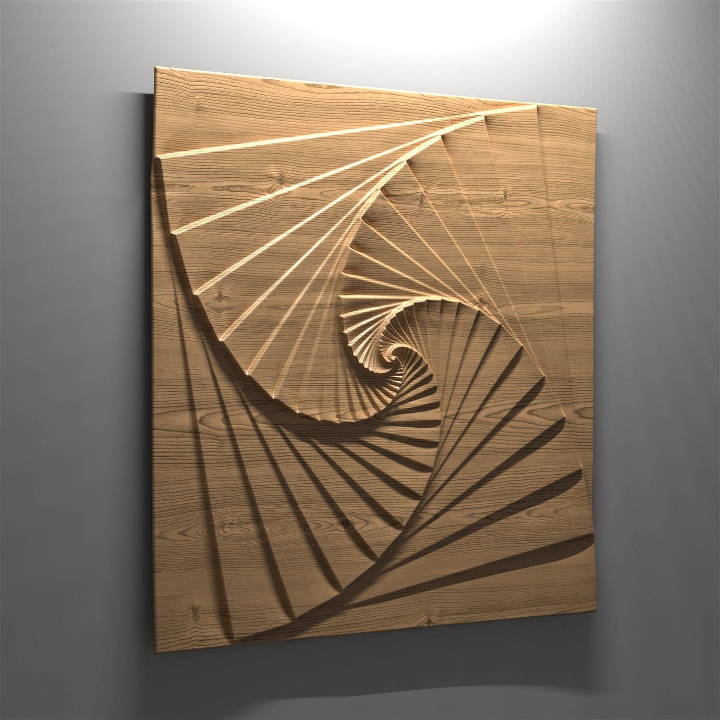 Bas-relief "Geometry Three" 3d file for CNC - Bonitum CNC Model Studio