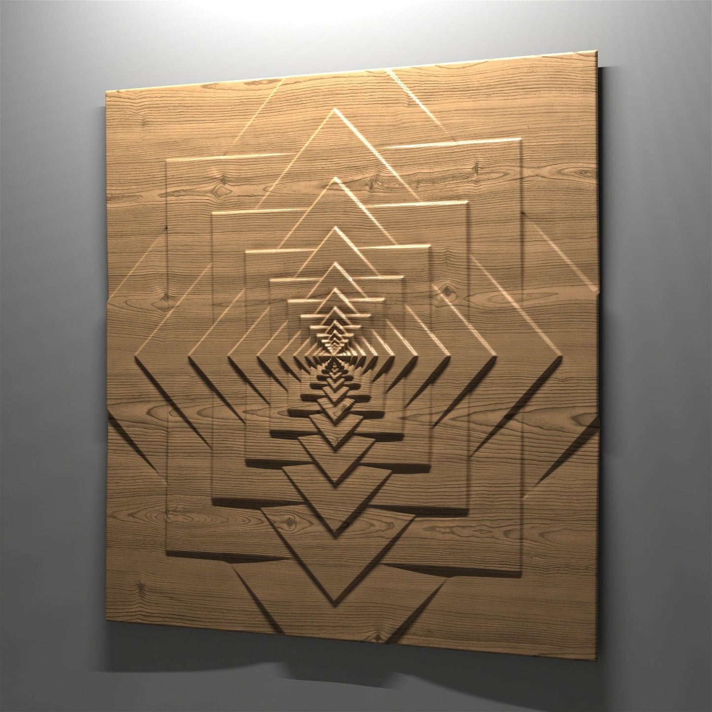 Bas-relief "Geometry Two" 3d file for CNC - Bonitum CNC Model Studio