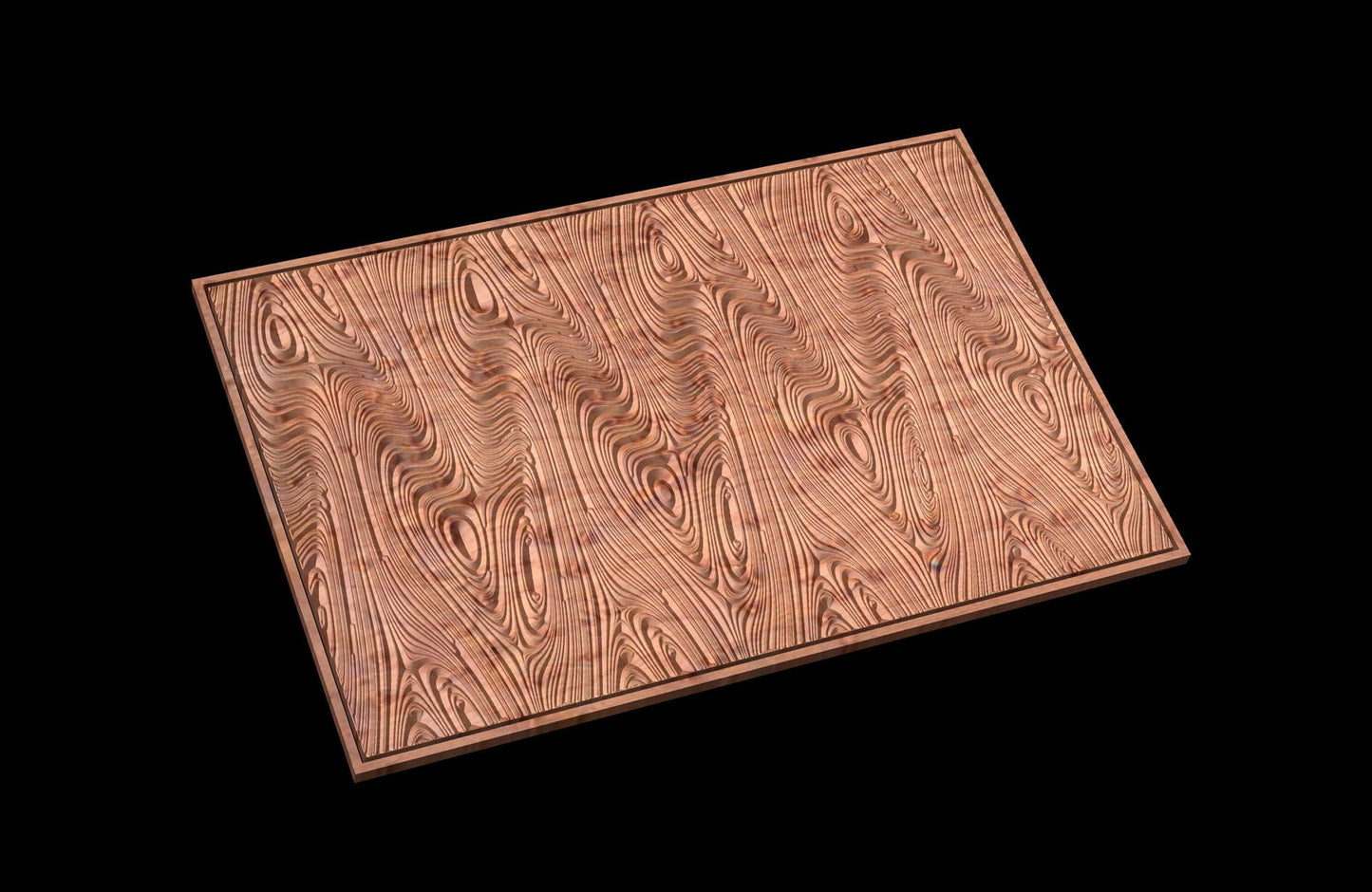 CaramelNafta10 Wavy pattern Vector file for V- bit carving with software Vectric Aspire, Cut3D, ArtCAM - Bonitum CNC Model Studio