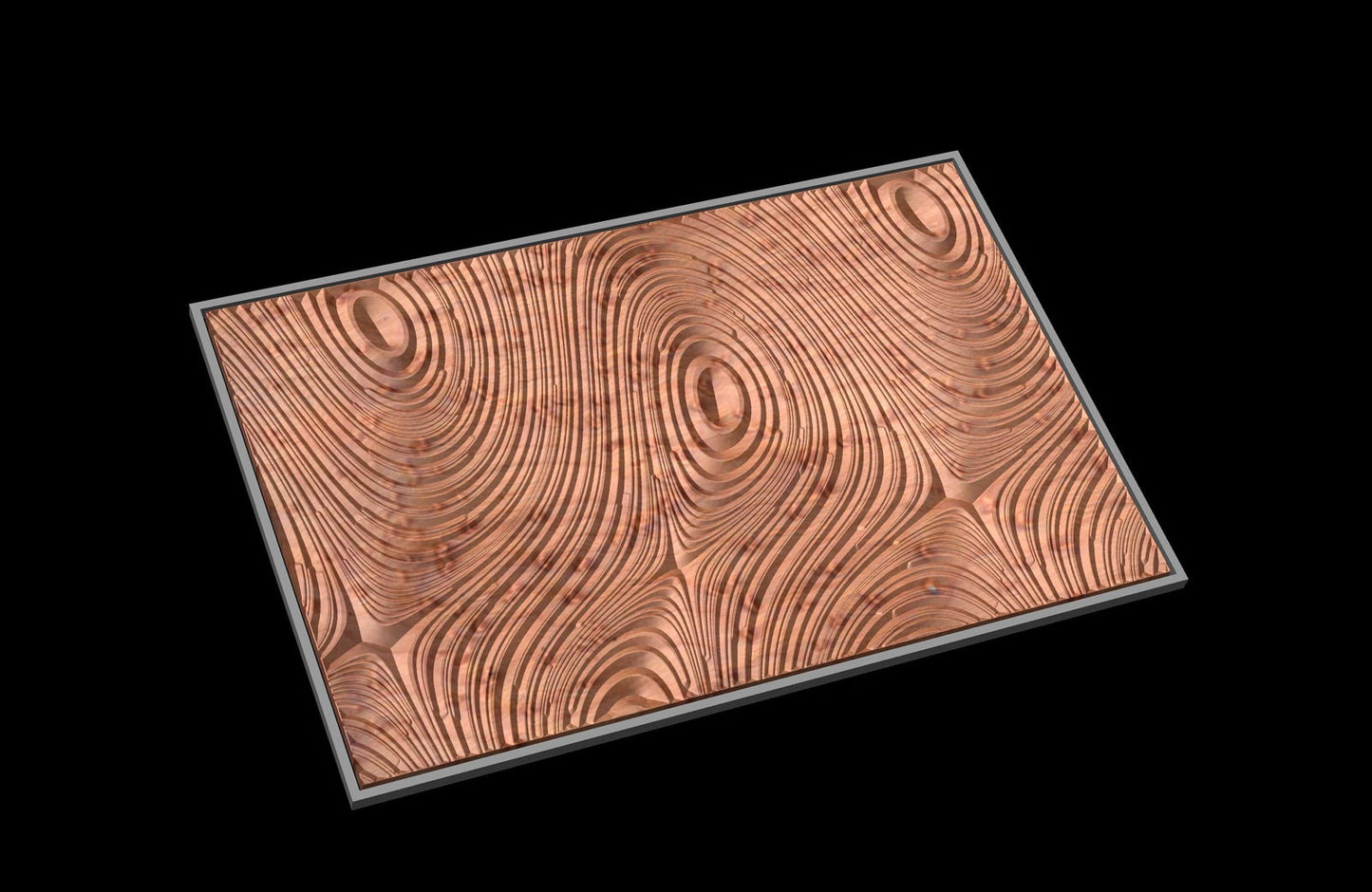 CaramelNafta5 Wavy pattern Vector file for V- bit carving with software Vectric Aspire, Cut3D, ArtCAM - Bonitum CNC Model Studio