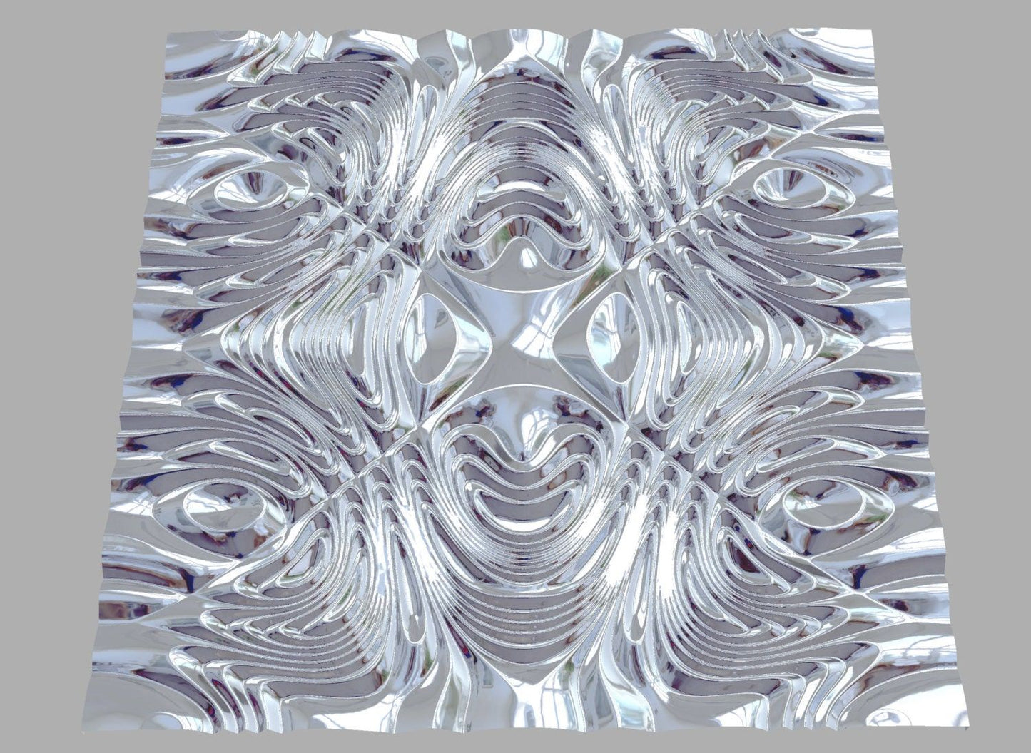 DEZ75 Tileable wall panel 3D model for CNC machining with software Vectric Aspire, Cut3D, ArtCAM - Bonitum CNC Model Studio