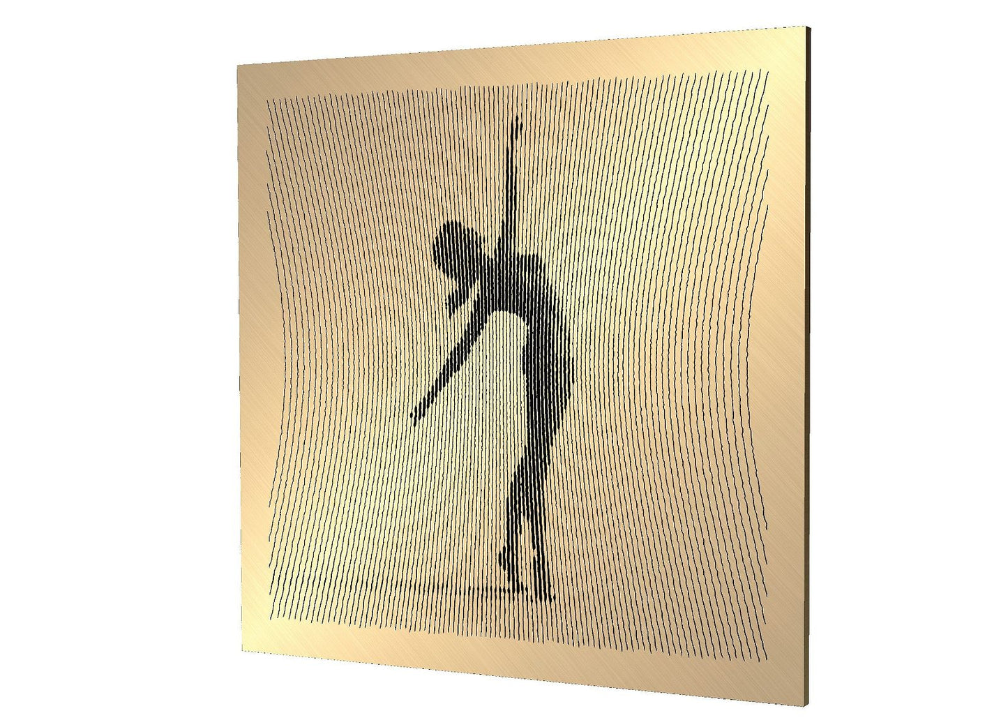 Dancing Women Poses 1 file for V- bit carving - Bonitum CNC Model Studio