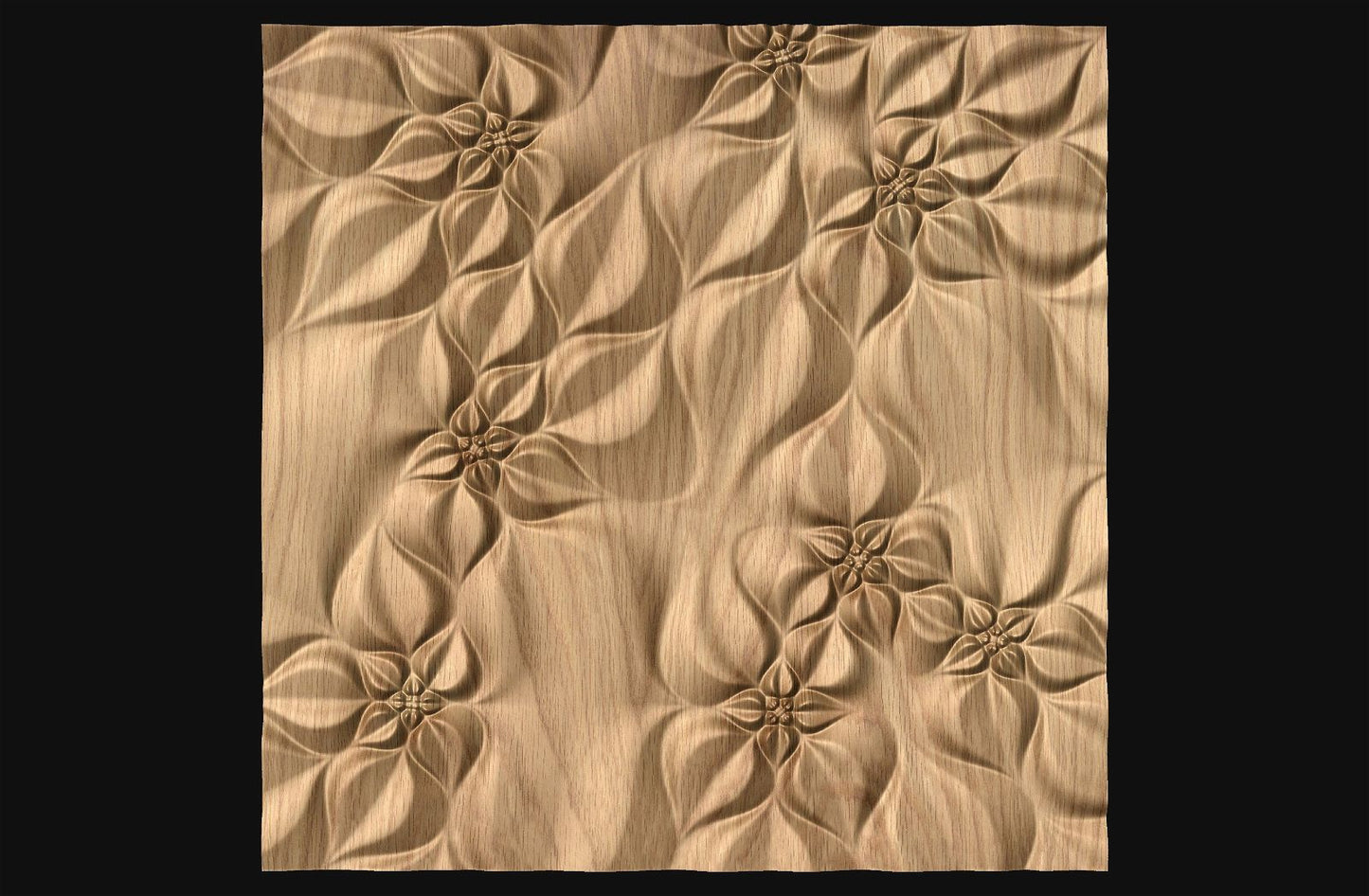 Decorative abstract 3D relief sculpture model FFF 21.21.51 for CNC machining - Bonitum CNC Model Studio