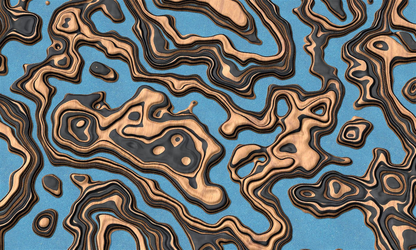 DiSIM3 molten lava 3d texture pattern - Bonitum CNC Model Studio