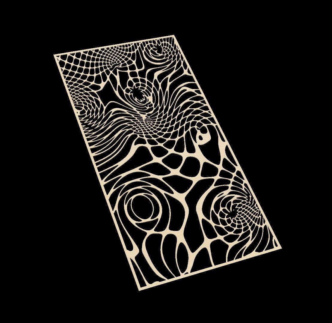 FLOW6329 Laser cut pattern file - CNC vector file - Bonitum CNC Model Studio