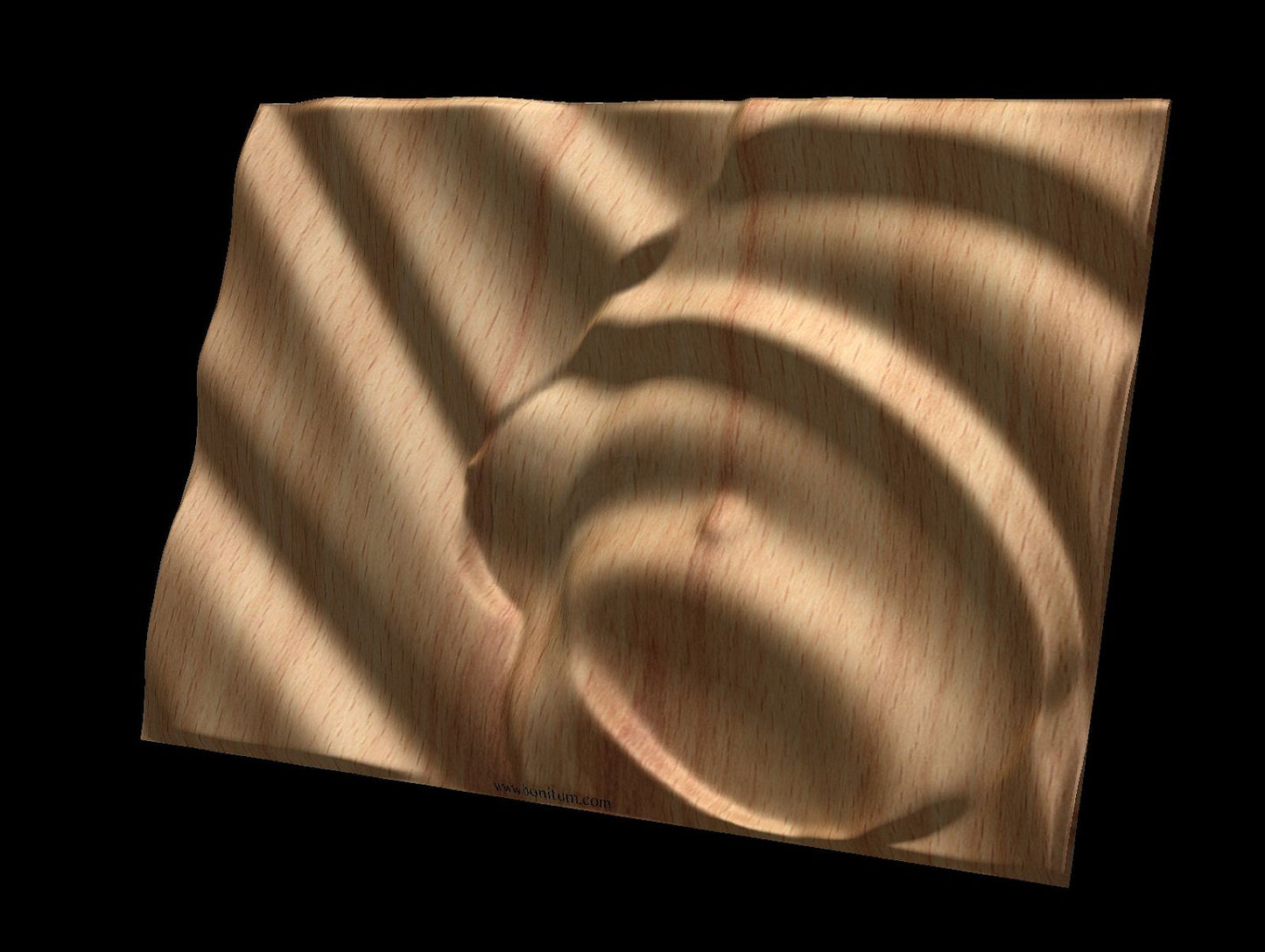 Feminine Dunes 0210 Decorative abstract 3D relief sculpture model for CNC machining - Bonitum CNC Model Studio