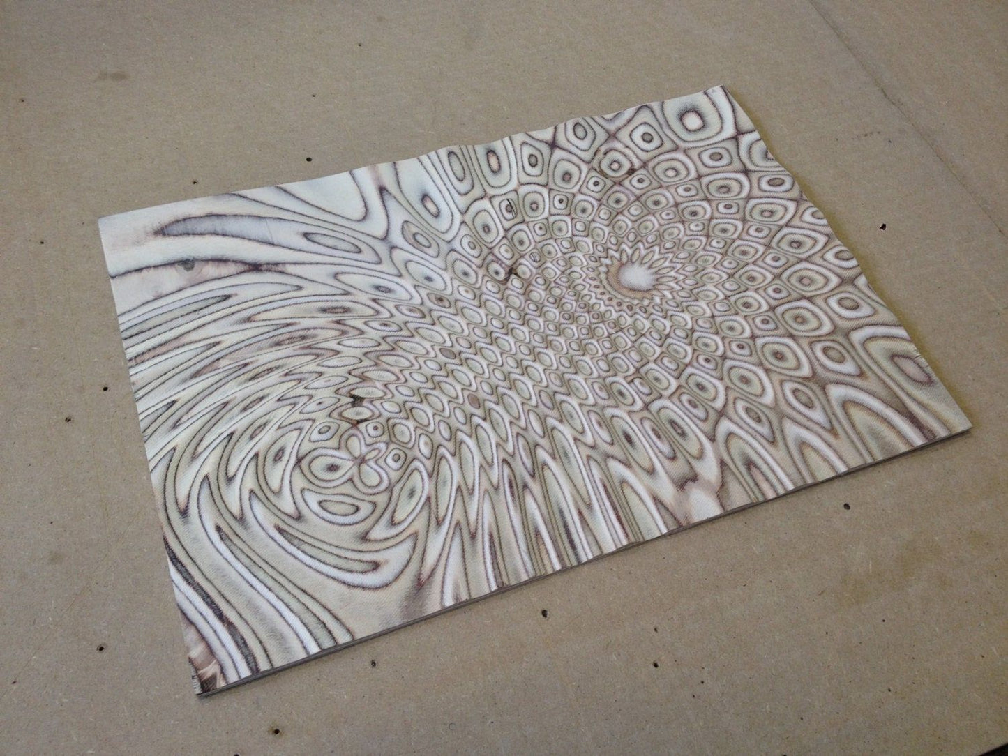 Flow 7793 Decorative abstract 3D relief op art sculpture model for CNC machining - Bonitum CNC Model Studio