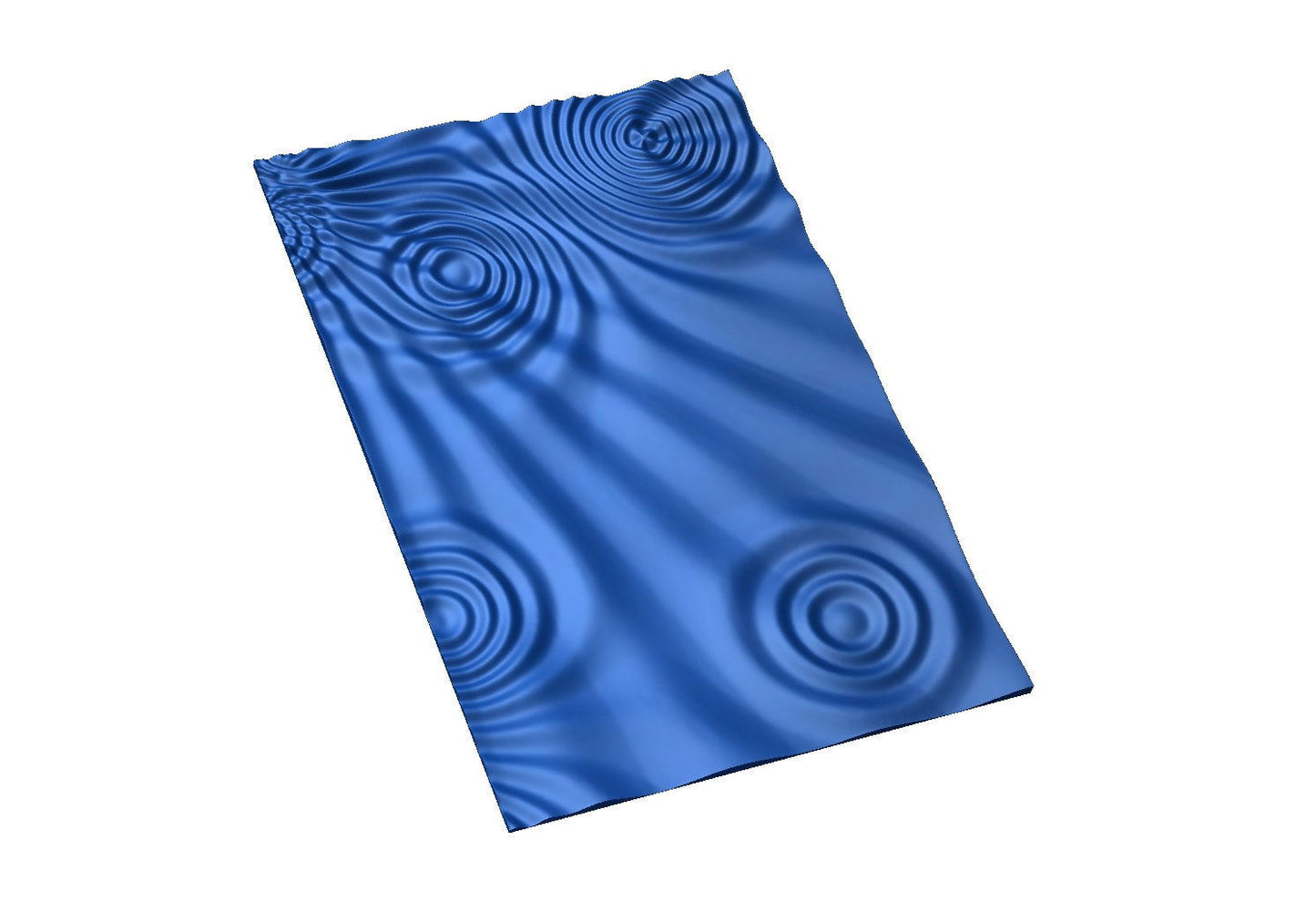 Flow 7795 Decorative abstract 3D relief op art sculpture model for CNC machining - Bonitum CNC Model Studio