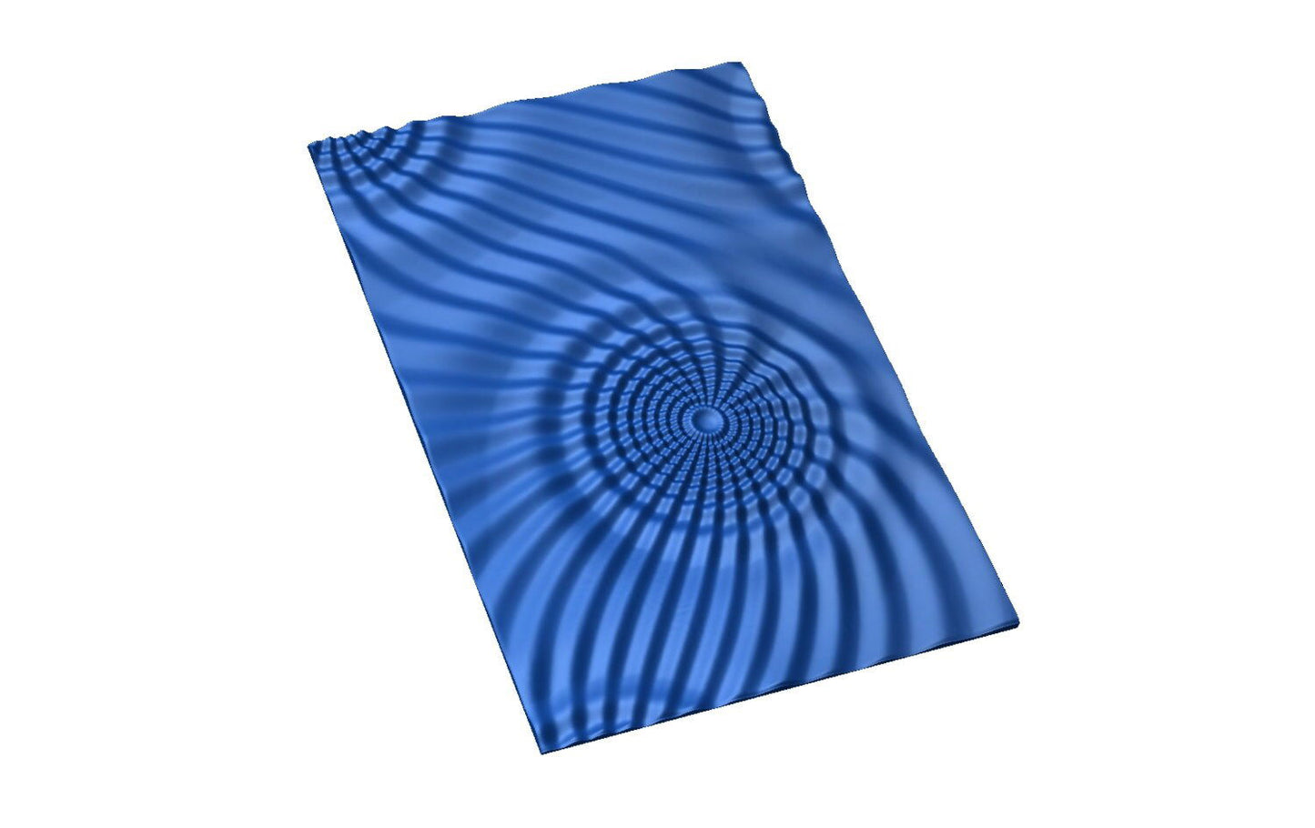 Flow 7796 Decorative abstract 3D relief op art sculpture model for CNC machining - Bonitum CNC Model Studio