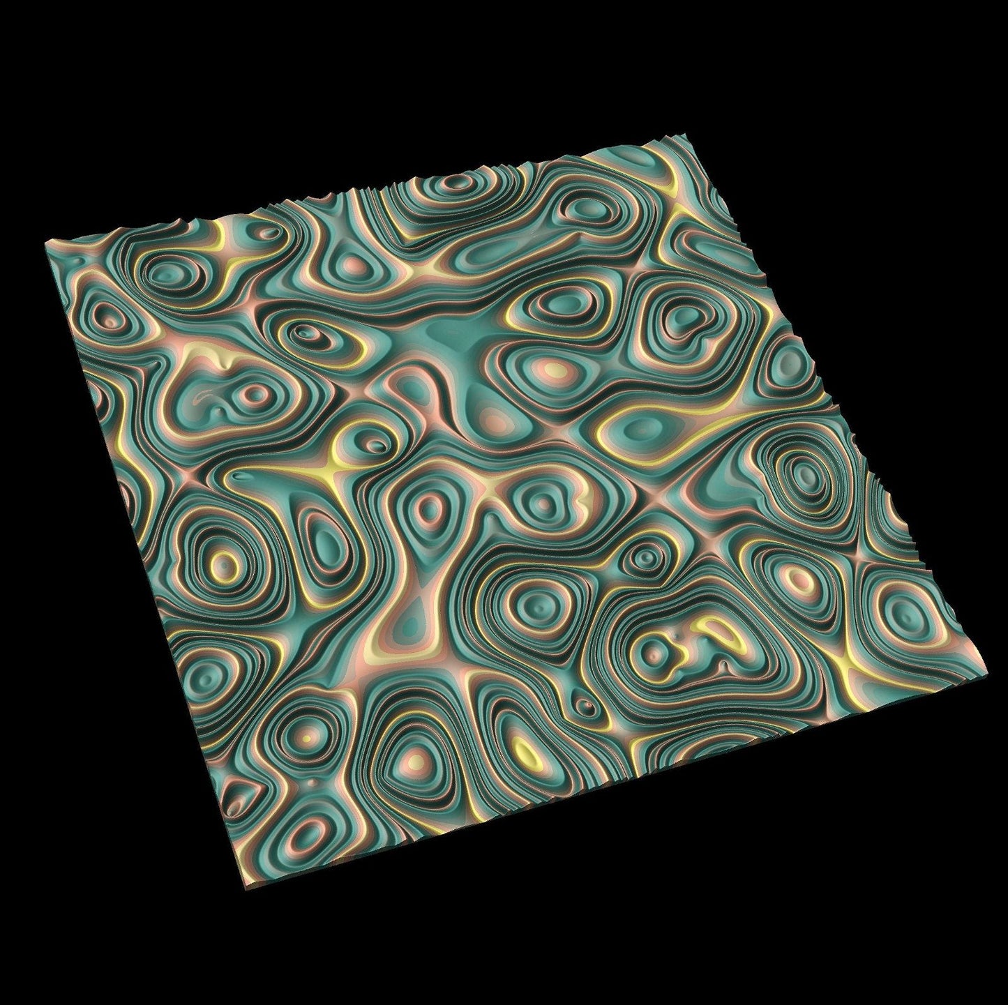 GW4 tileable molten lava 3d texture pattern - Bonitum CNC Model Studio