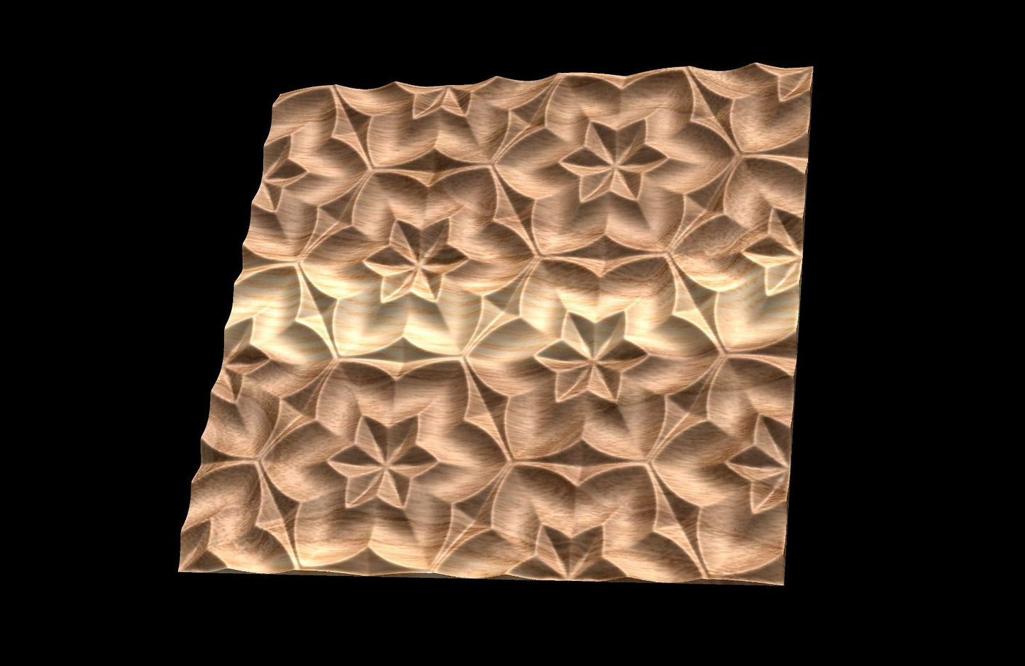HEX7 3D relief repeated pattern - Bonitum CNC Model Studio