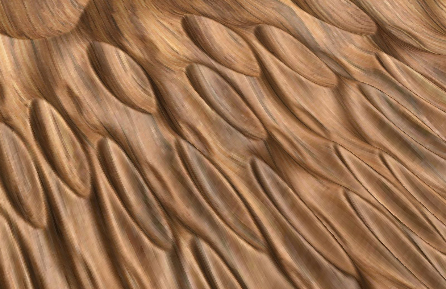 JANII36 Wavy pattern 3D model for CNC machining with software Vectric Aspire, Cut3D, ArtCAM - Bonitum CNC Model Studio