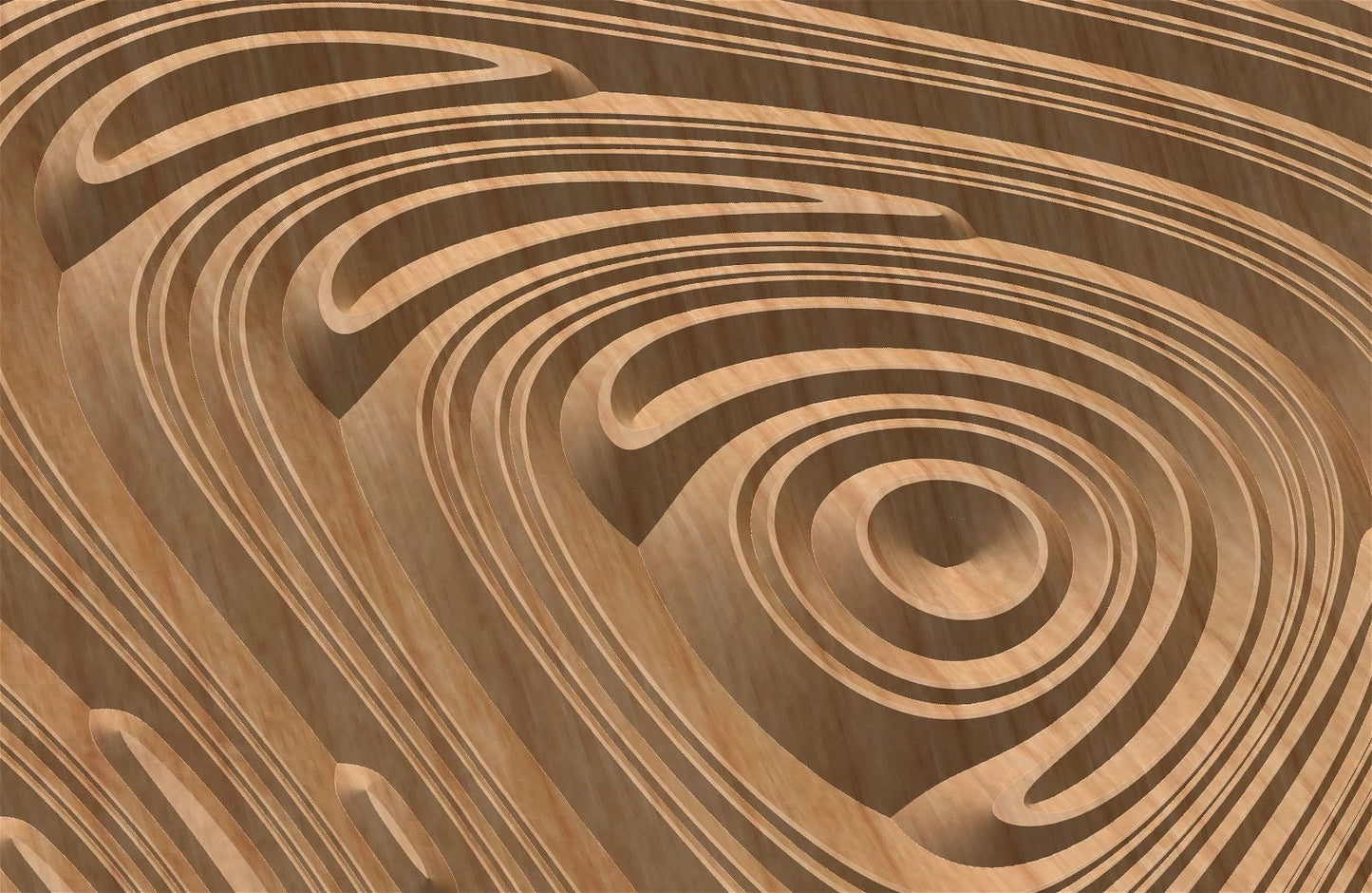 Jungle161S11 Wavy pattern Vector file for V- bit carving with software Vectric Aspire, Cut3D, ArtCAM - Bonitum CNC Model Studio