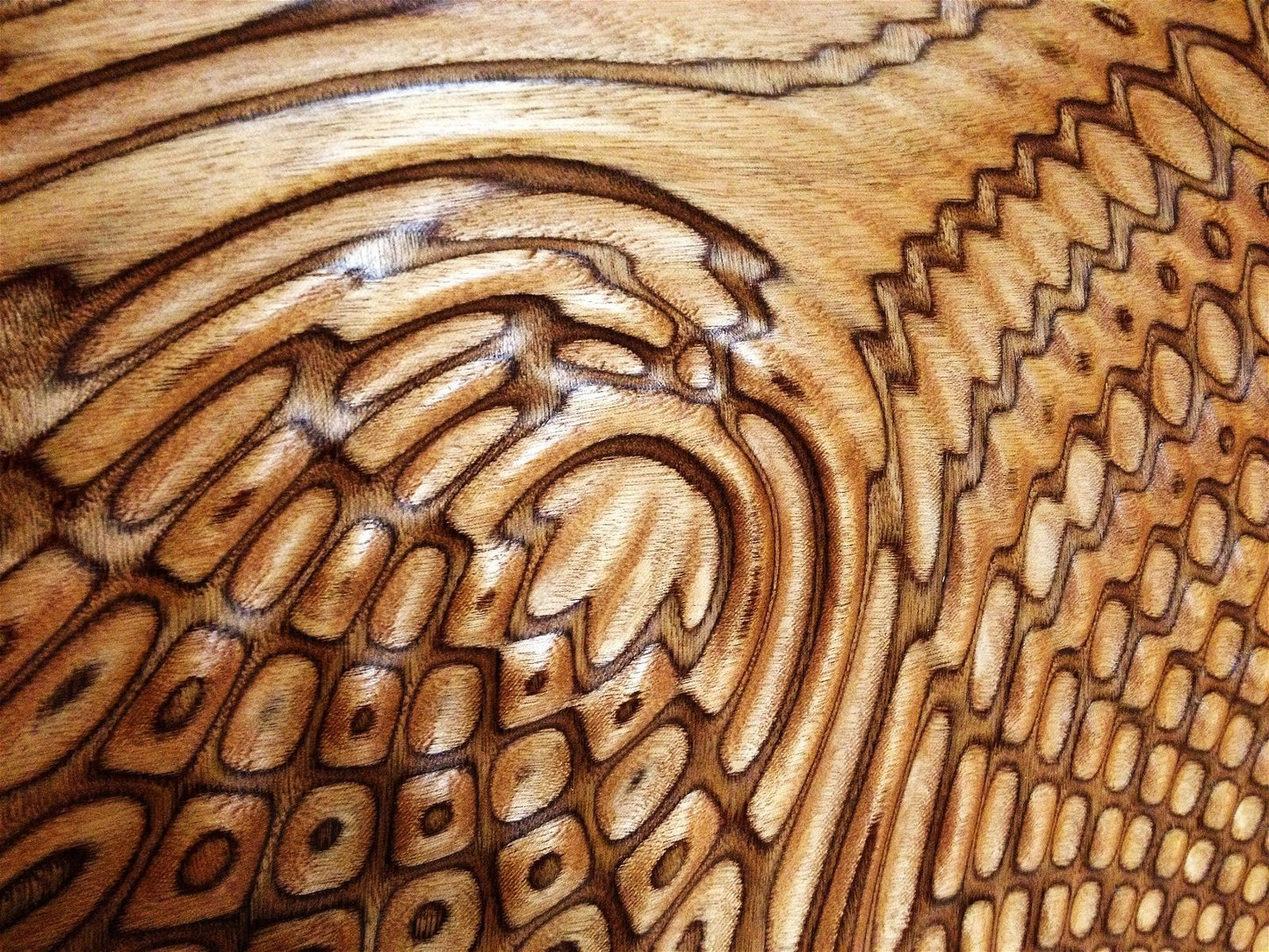 Liquid Plywood 1 Decorative abstract 3D relief sculpture model for CNC machining - Bonitum CNC Model Studio