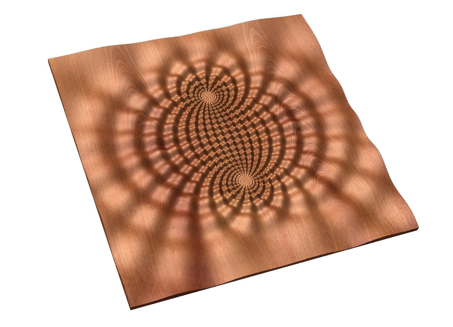 Magnetic field waves 3D model TESLA 2 - Bonitum CNC Model Studio