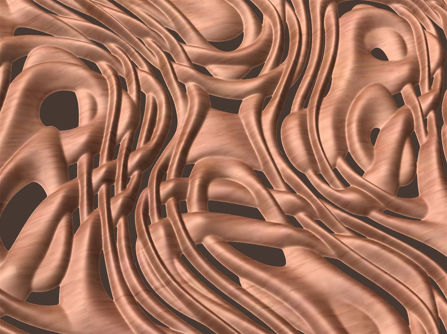 NOOR3_52 Decorative abstract 3D relief op-art sculpture model for CNC machining - Bonitum CNC Model Studio