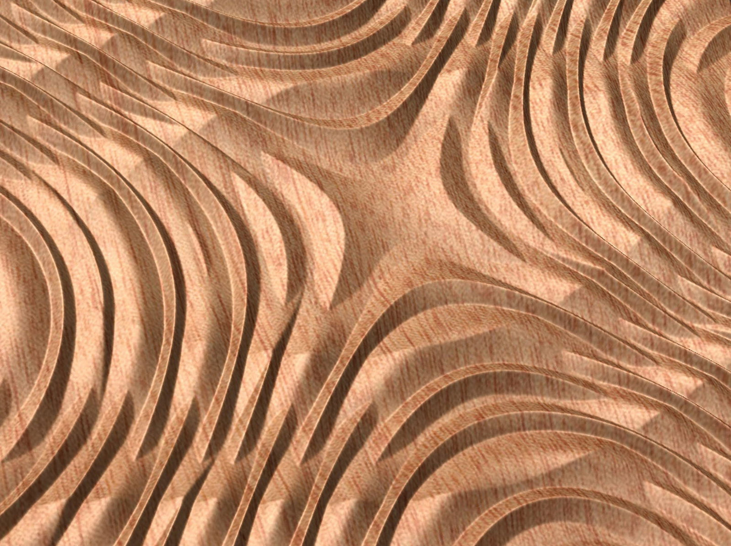 NOOR3_62 Decorative abstract 3D relief op-art sculpture model for CNC machining - Bonitum CNC Model Studio