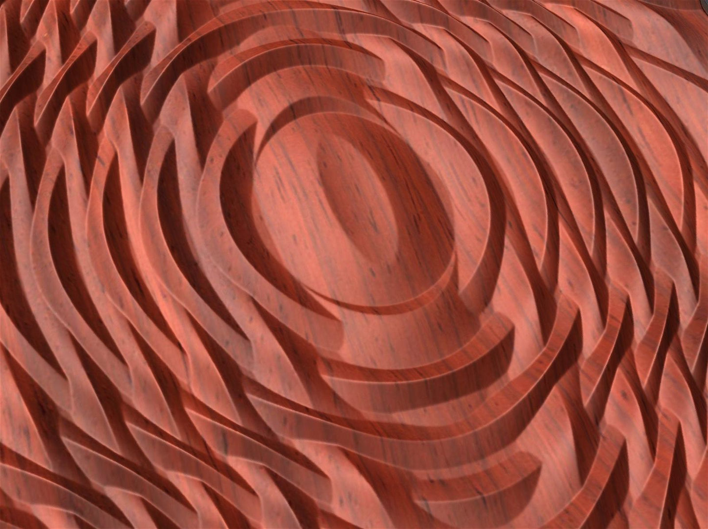 NOOR3_65 Decorative abstract 3D relief op-art sculpture model for CNC machining - Bonitum CNC Model Studio