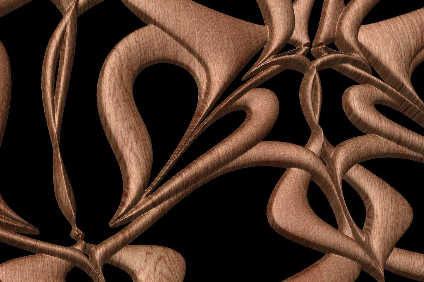 NOOR3_84 Decorative abstract 3D relief op-art sculpture model for CNC machining - Bonitum CNC Model Studio