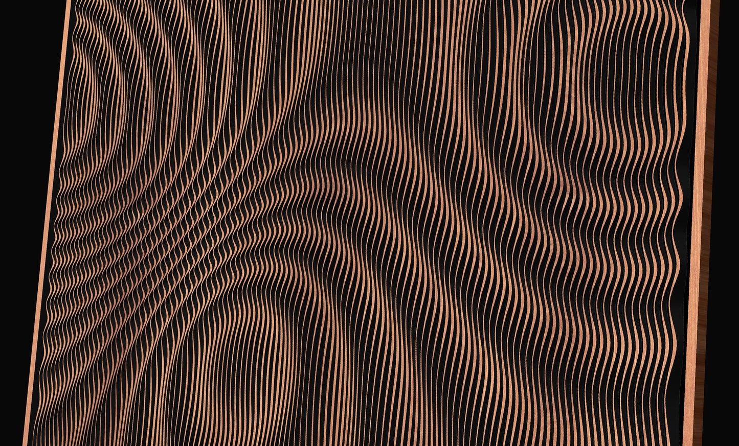 Waves4834 CNC V-Carve engraving file - Bonitum CNC Model Studio