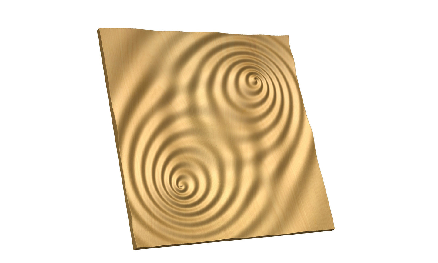 Spiral Wave 09.01.15 CNC 3D model - Bonitum CNC Model Studio