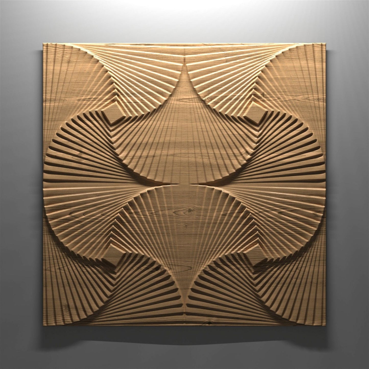 Bas-relief "Geometry One" 3d file for CNC - Bonitum CNC Model Studio