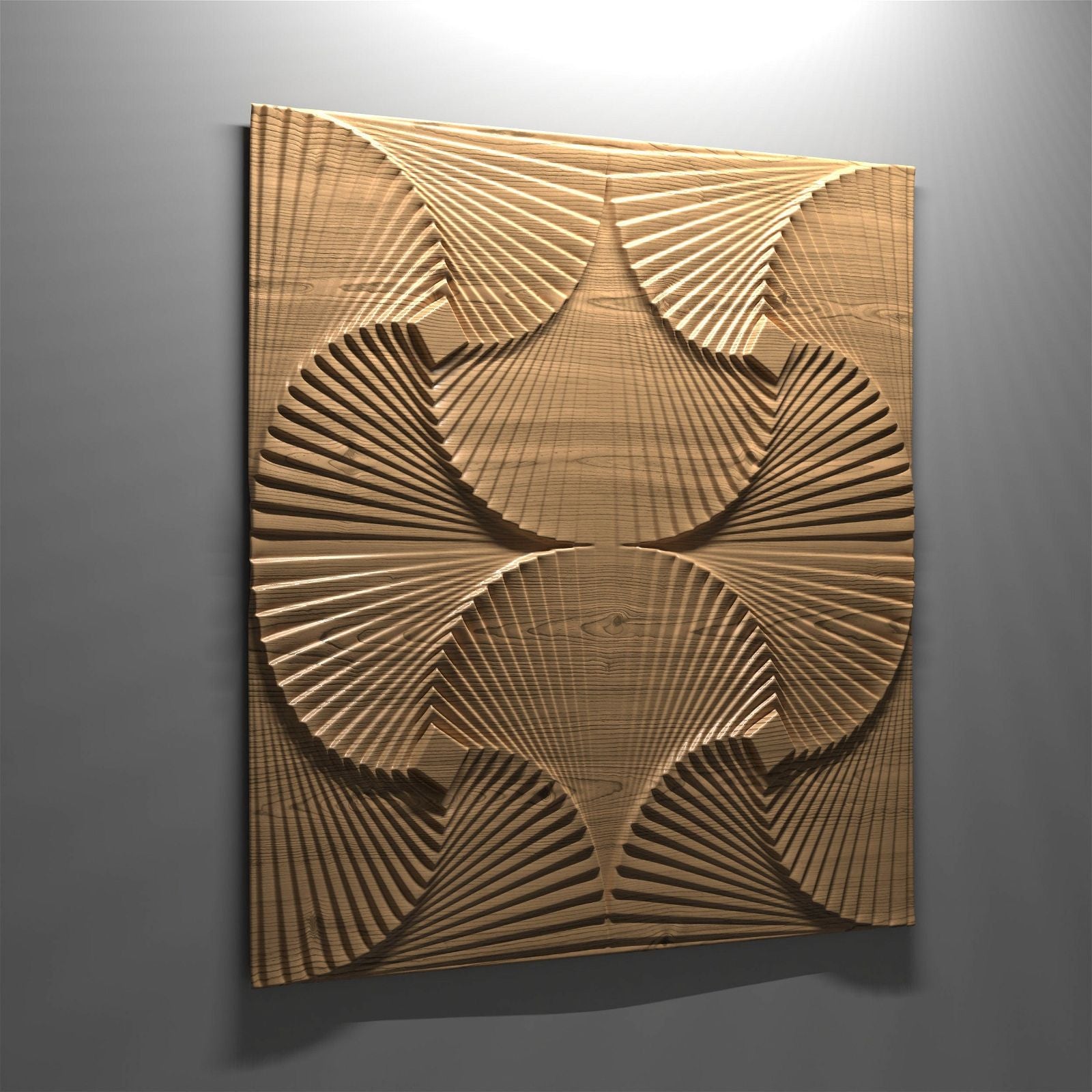Bas-relief "Geometry One" 3d file for CNC - Bonitum CNC Model Studio