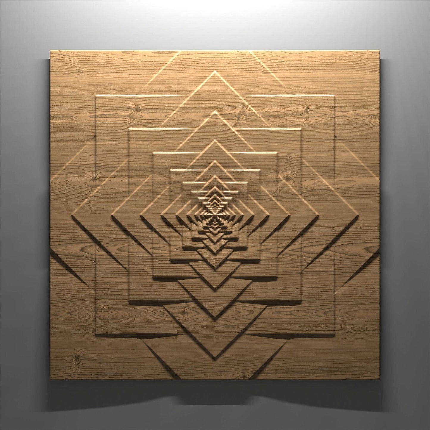 Bas-relief "Geometry Two" 3d file for CNC - Bonitum CNC Model Studio