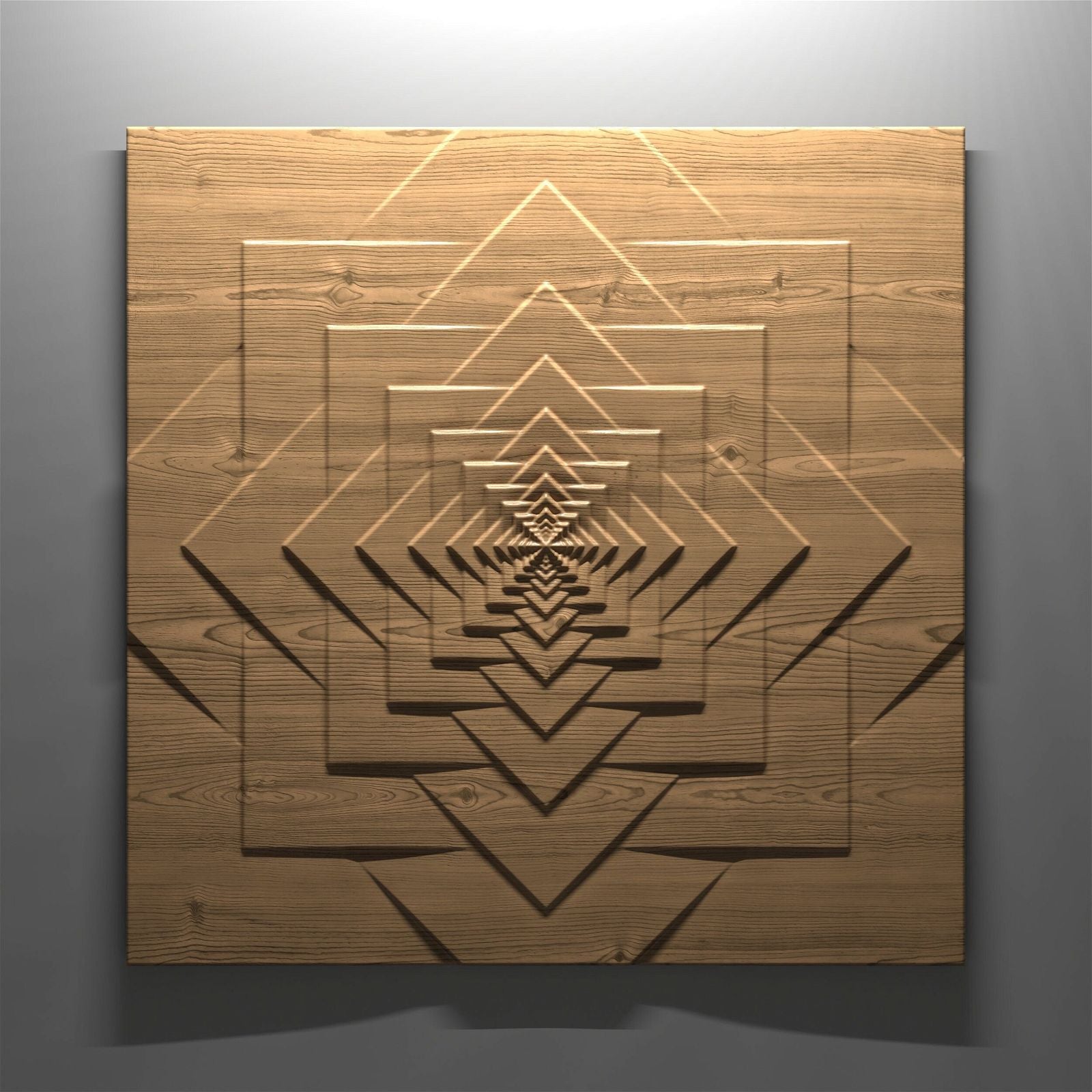 Bas-relief "Geometry Two" 3d file for CNC - Bonitum CNC Model Studio