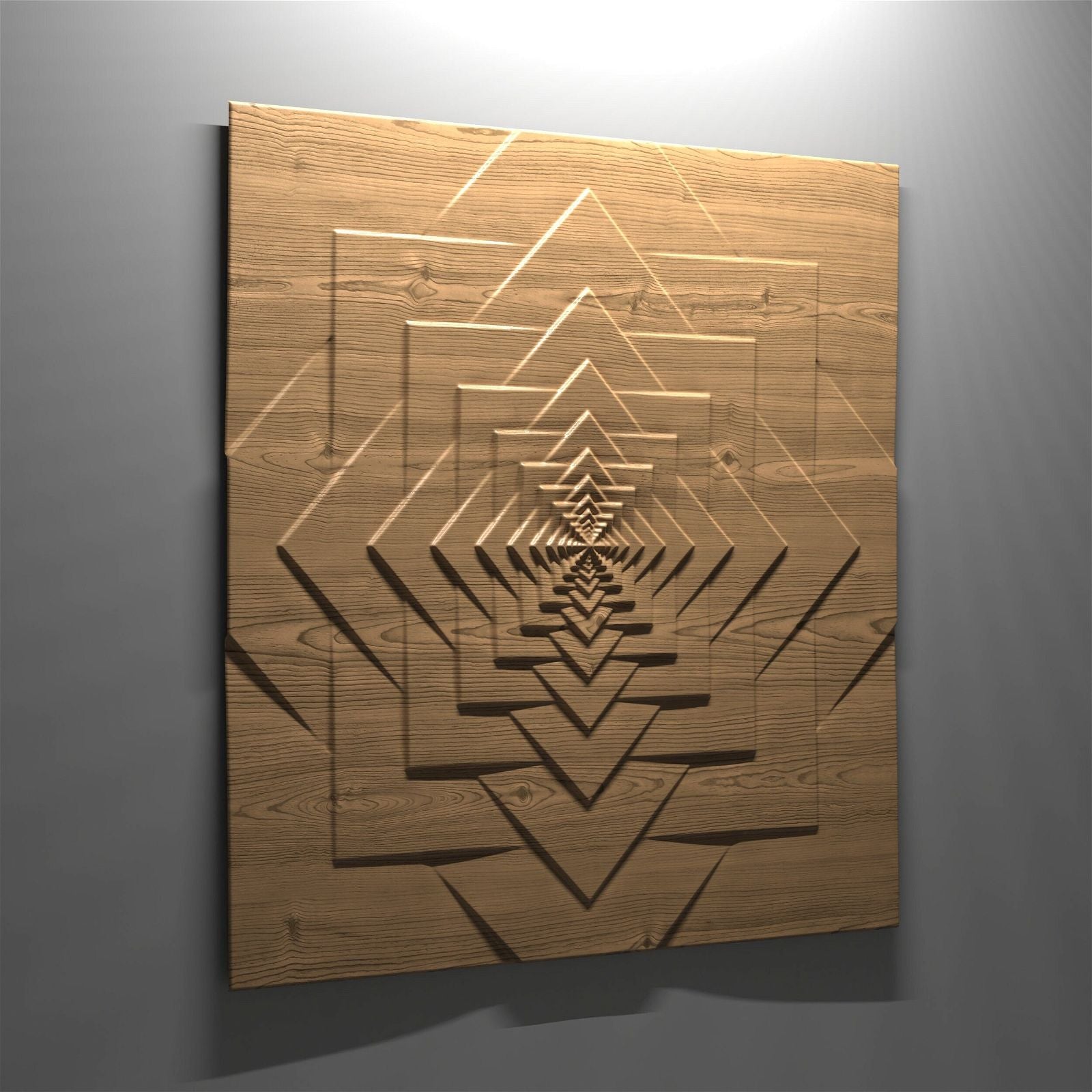 Bas-relief "Geometry Two" 3d file for CNC - Bonitum CNC Model Studio