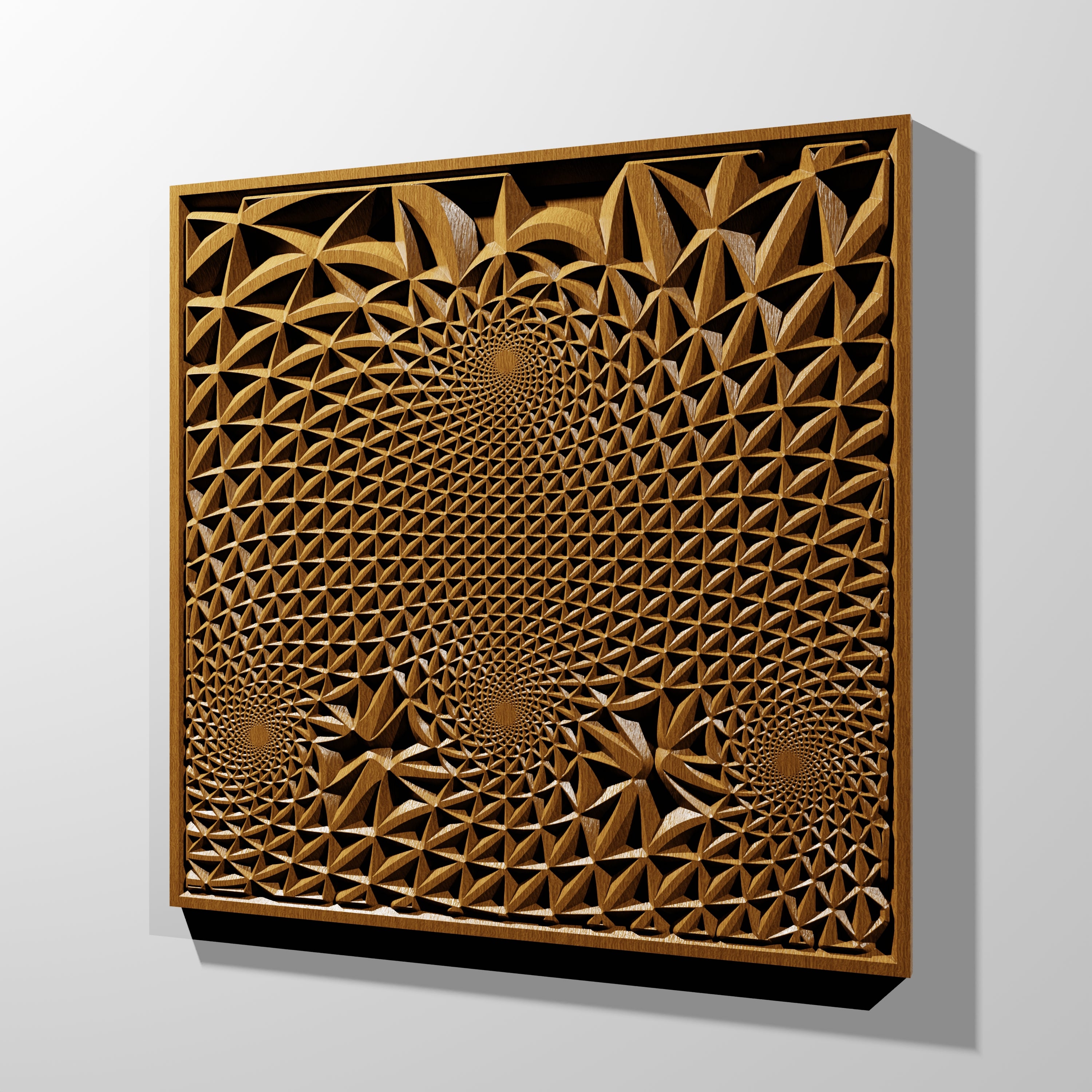 FLD19-01 Vector file for CNC router V-carving – Bonitum CNC Model Studio