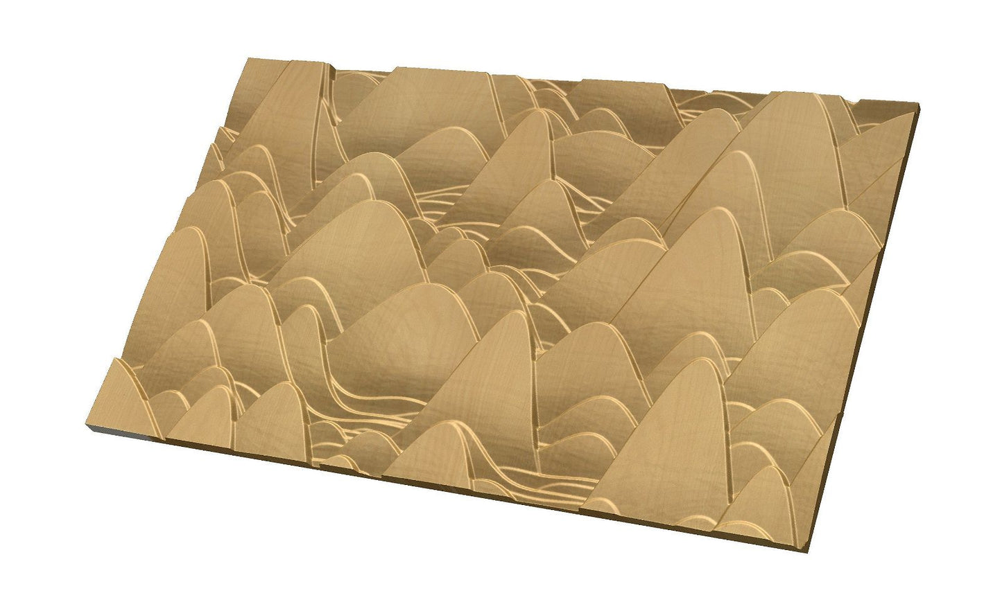 CNC 3D model "Undulating Hilloks 4" - Bonitum CNC Model Studio