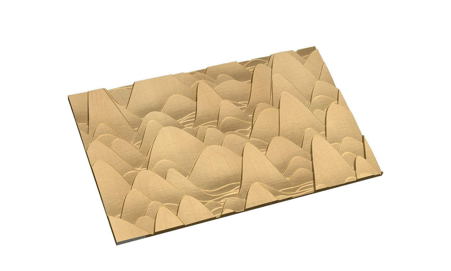 CNC 3D model "Undulating Hilloks 4" - Bonitum CNC Model Studio