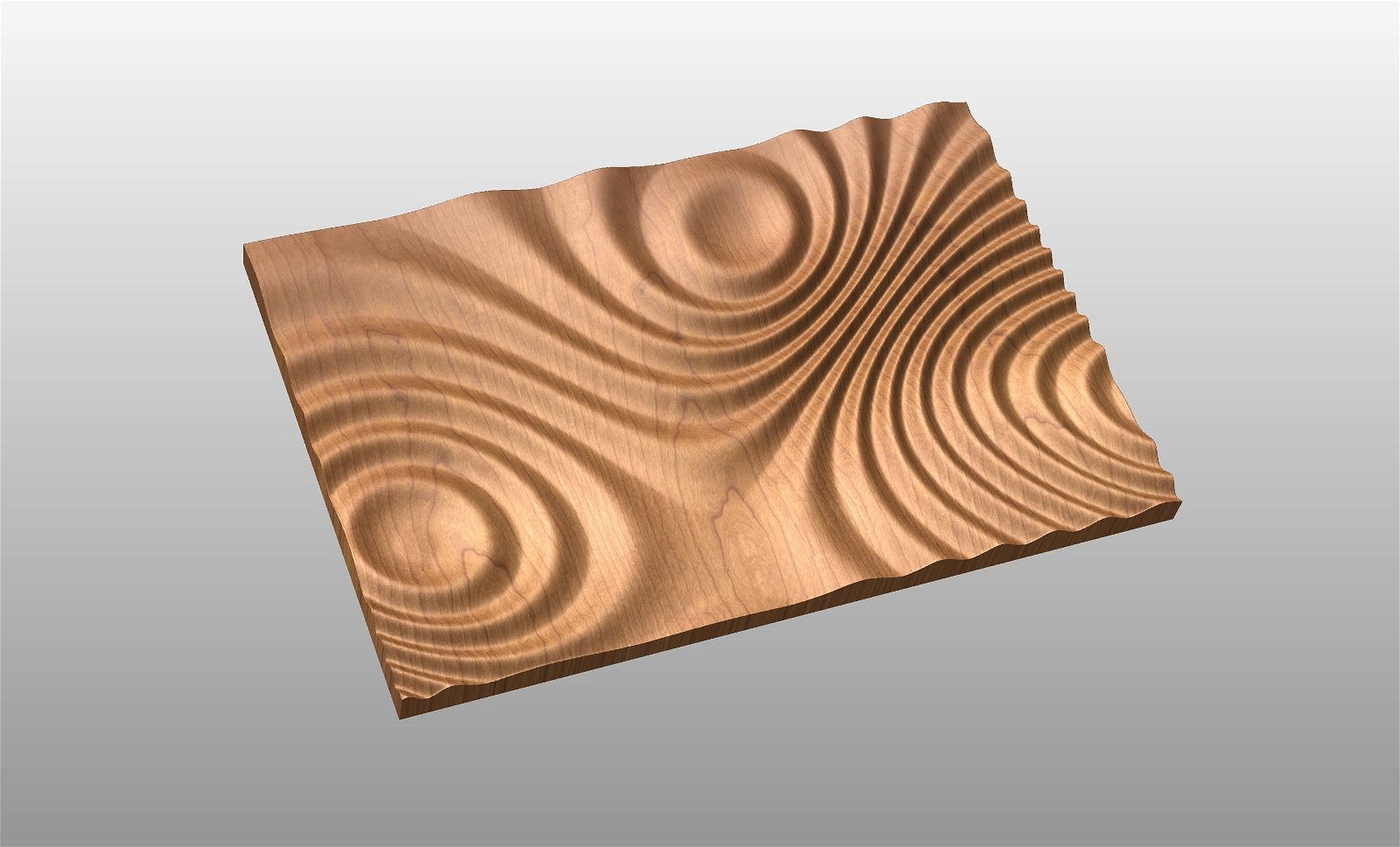 CNC 3D model "Waves 4834" - Bonitum CNC Model Studio