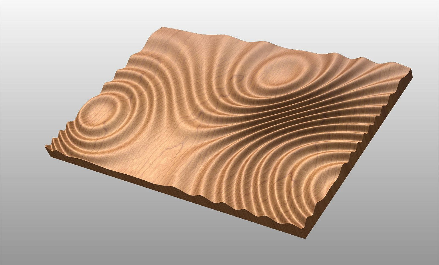 CNC 3D model "Waves 4834" - Bonitum CNC Model Studio