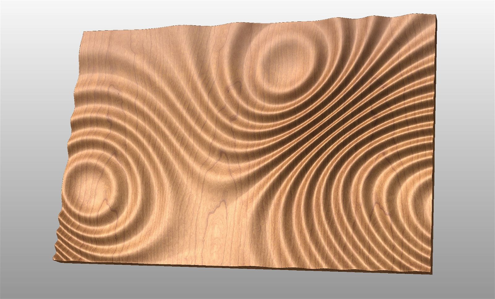 CNC 3D model "Waves 4834" - Bonitum CNC Model Studio