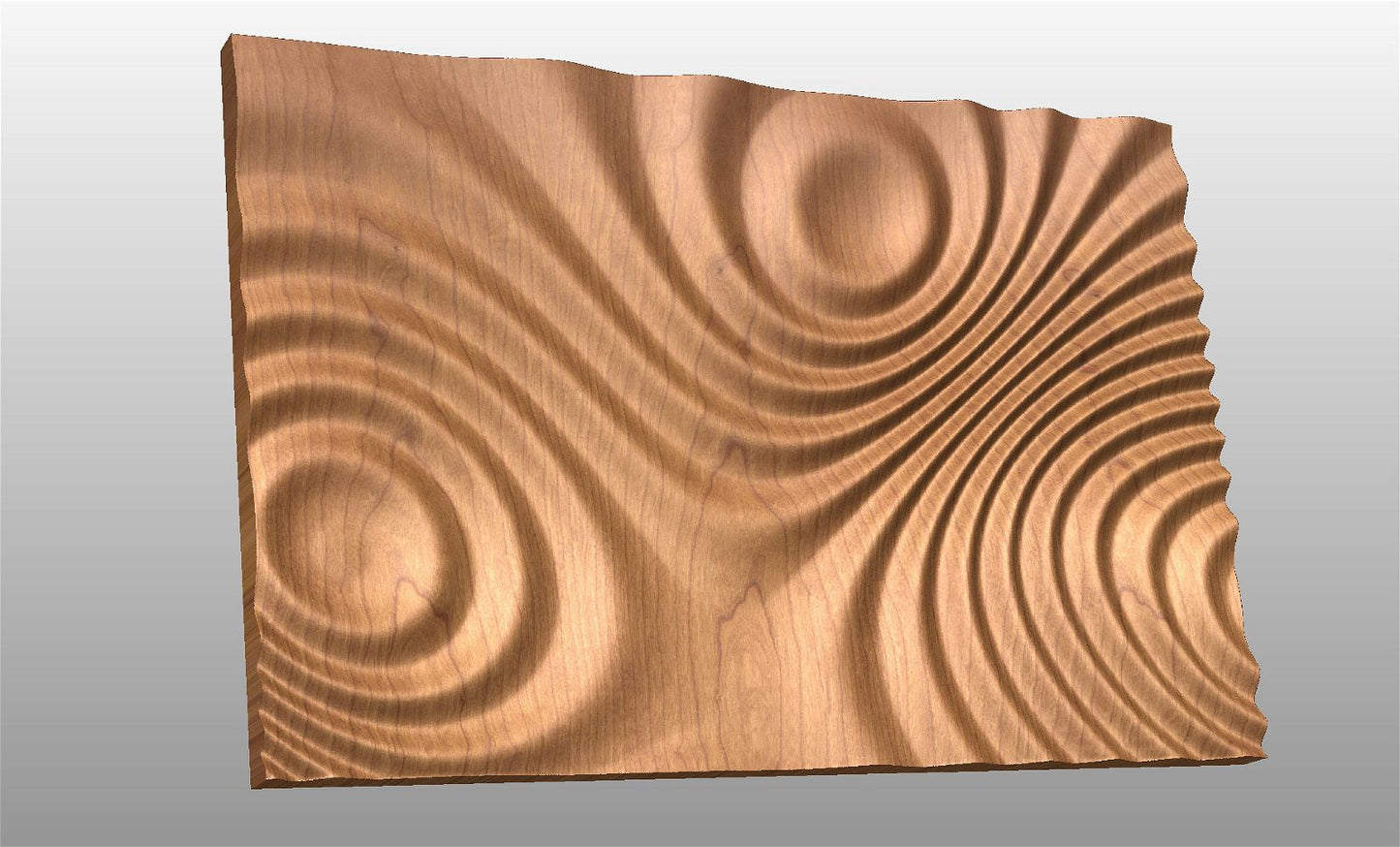 CNC 3D model "Waves 4834" - Bonitum CNC Model Studio