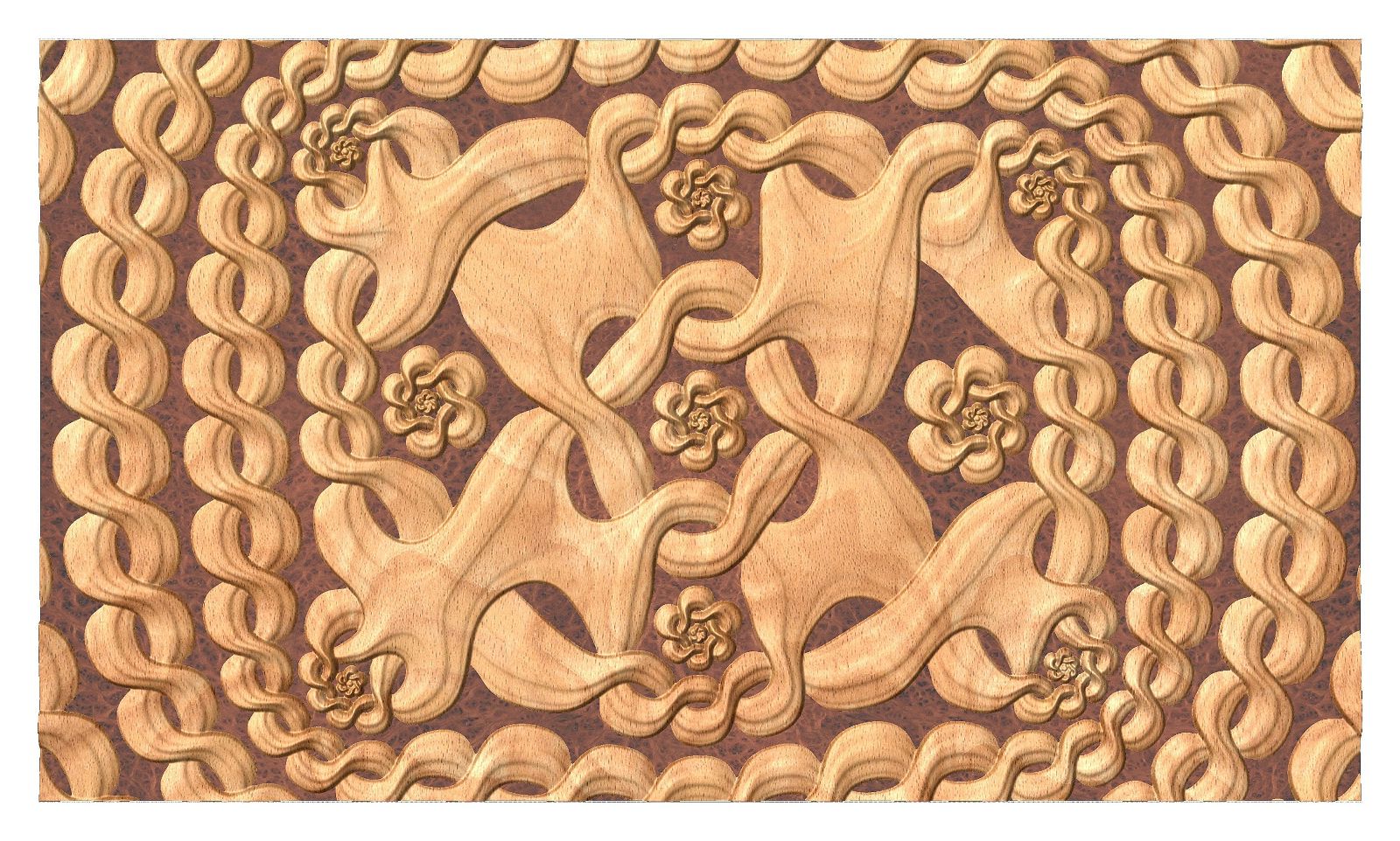 CNC 3d model twisted braid FLD2022.4.28_22.20.9 - Bonitum CNC Model Studio