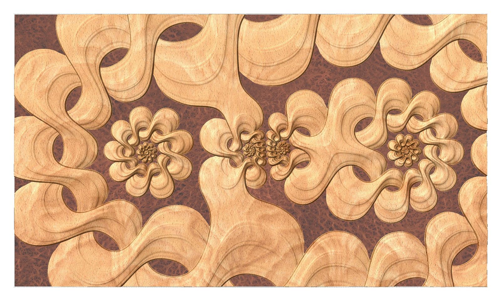 CNC 3d model twisted braid FLD2022.4.28_22.35.8 - Bonitum CNC Model Studio