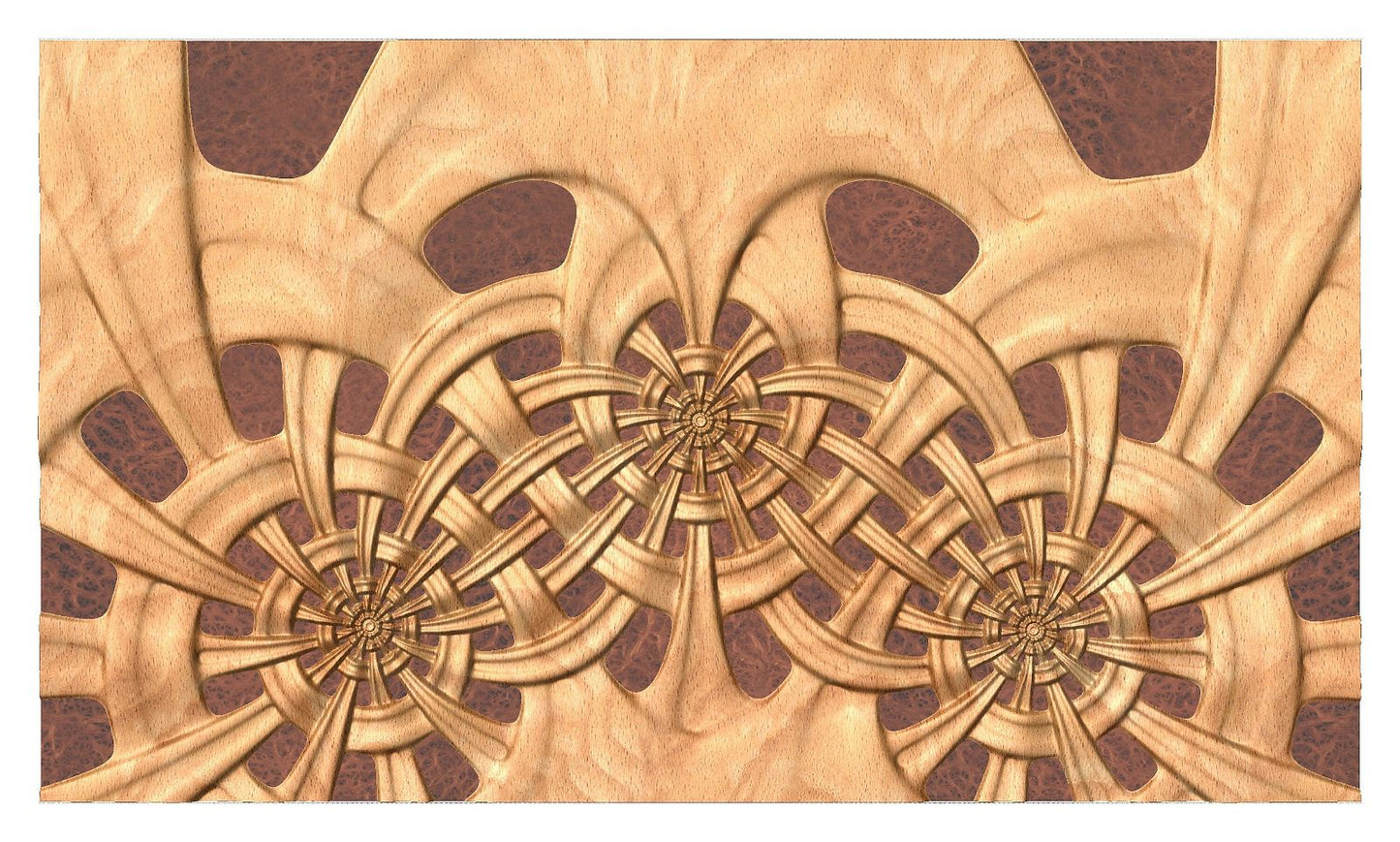 CNC 3d model twisted braid FLD2022.5.3_12.6.7 - Bonitum CNC Model Studio