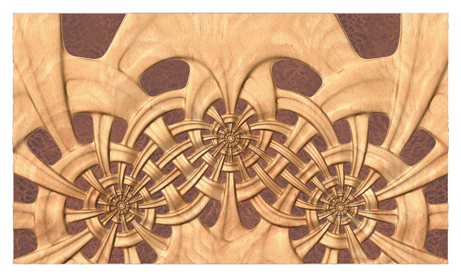 CNC 3d model twisted braid FLD2022.5.3_12.6.7 - Bonitum CNC Model Studio