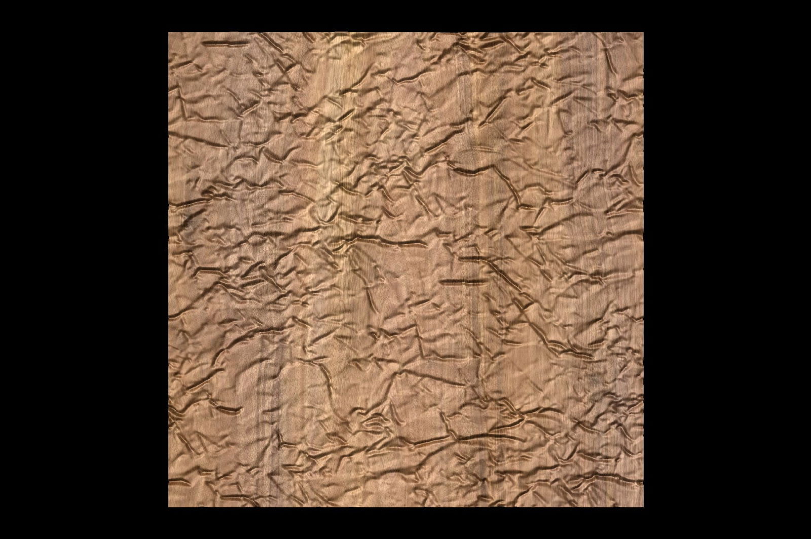 Crumpled Paper V3 Decorative abstract 3D relief sculpture model for CNC machining - Bonitum CNC Model Studio