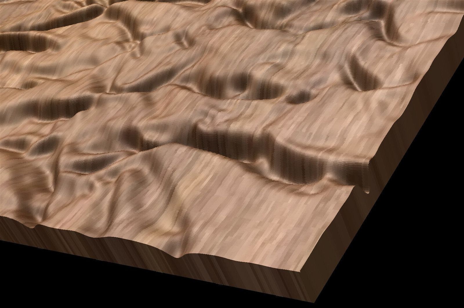 Crumpled Paper V3 Decorative abstract 3D relief sculpture model for CNC machining - Bonitum CNC Model Studio