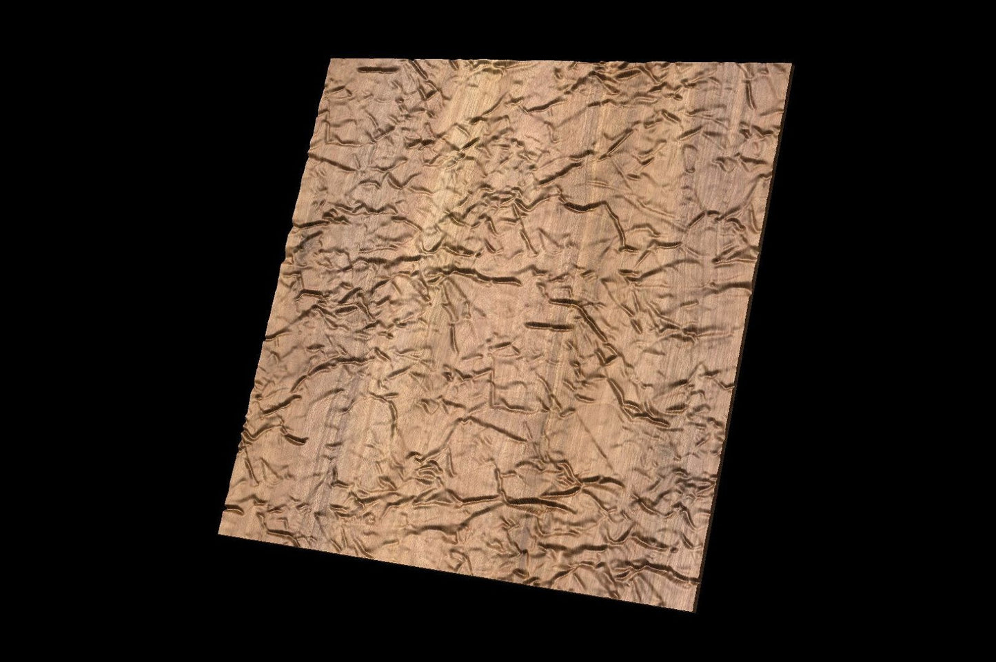 Crumpled Paper V3 Decorative abstract 3D relief sculpture model for CNC machining - Bonitum CNC Model Studio