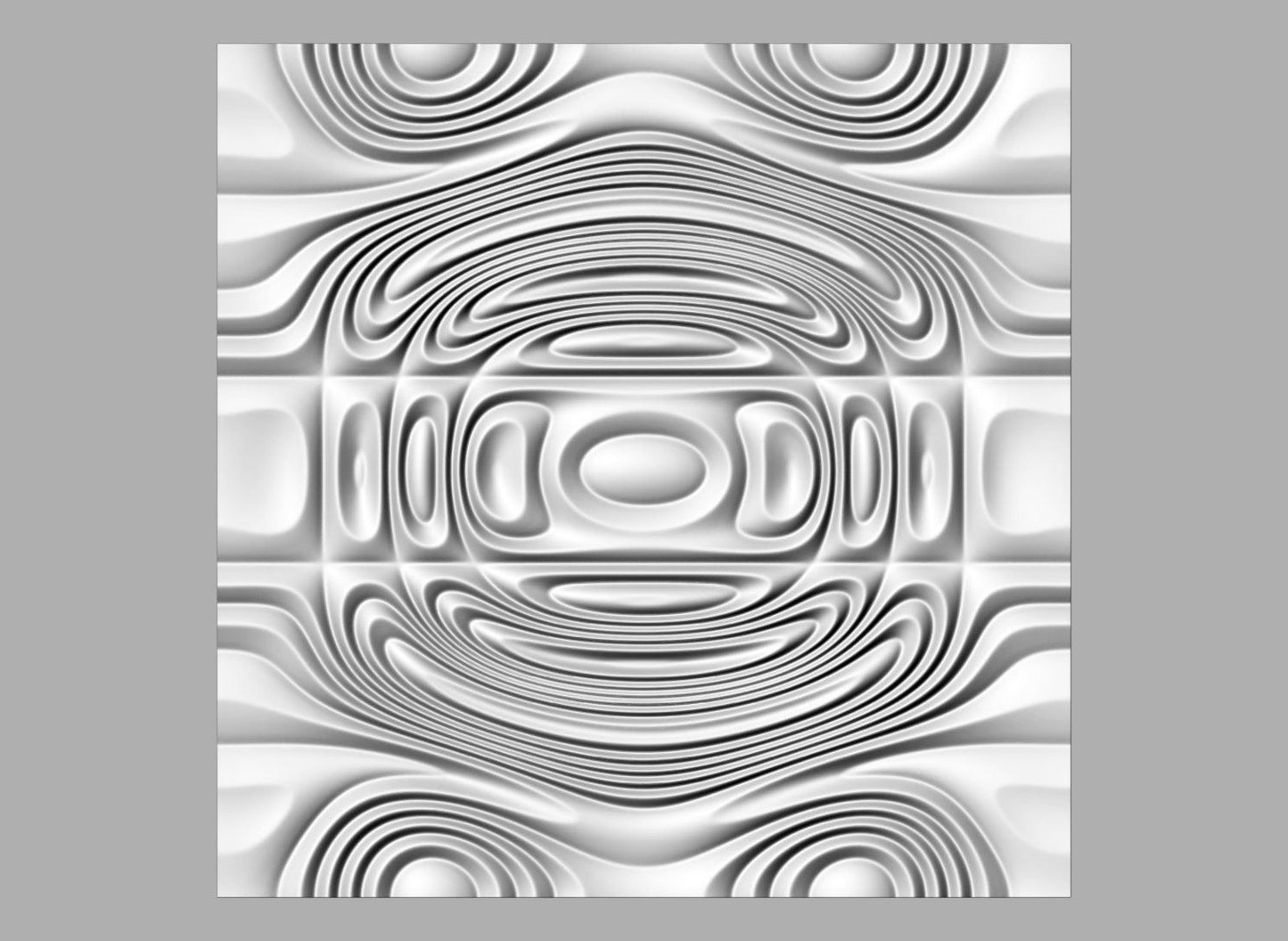 DEZ127 Seamless wall panel 3D model for CNC machining with software Vectric Aspire, Cut3D, ArtCAM - Bonitum CNC Model Studio