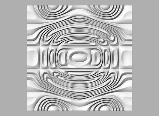 DEZ127 Seamless wall panel 3D model for CNC machining with software Vectric Aspire, Cut3D, ArtCAM - Bonitum CNC Model Studio