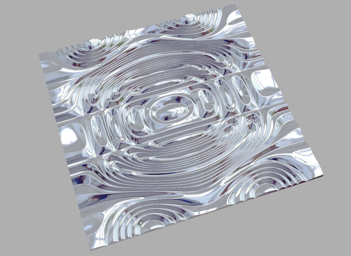 DEZ127 Seamless wall panel 3D model for CNC machining with software Vectric Aspire, Cut3D, ArtCAM - Bonitum CNC Model Studio