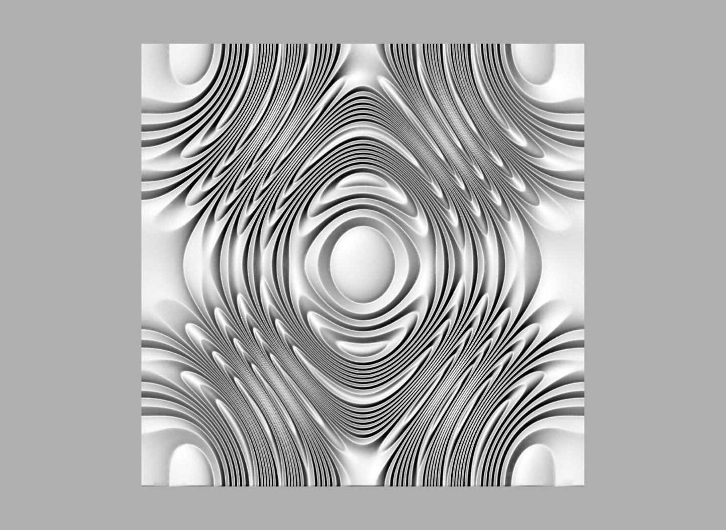 DEZ129 Seamless wall panel 3D model for CNC machining with software Vectric Aspire, Cut3D, ArtCAM - Bonitum CNC Model Studio