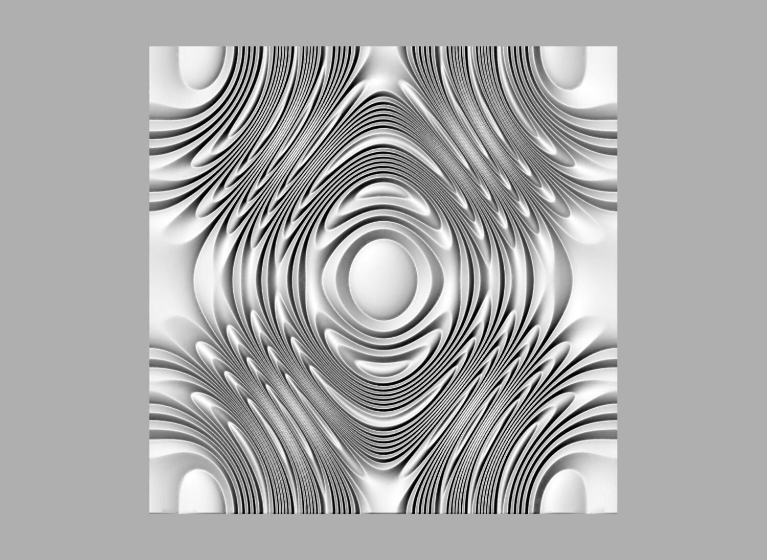 DEZ129 Seamless wall panel 3D model for CNC machining with software Vectric Aspire, Cut3D, ArtCAM - Bonitum CNC Model Studio